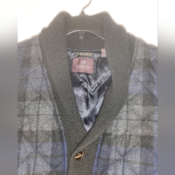 wool blend quilted plaid vest Women's Sz Medium SCOTCH & SODA - Picture 6 of 16